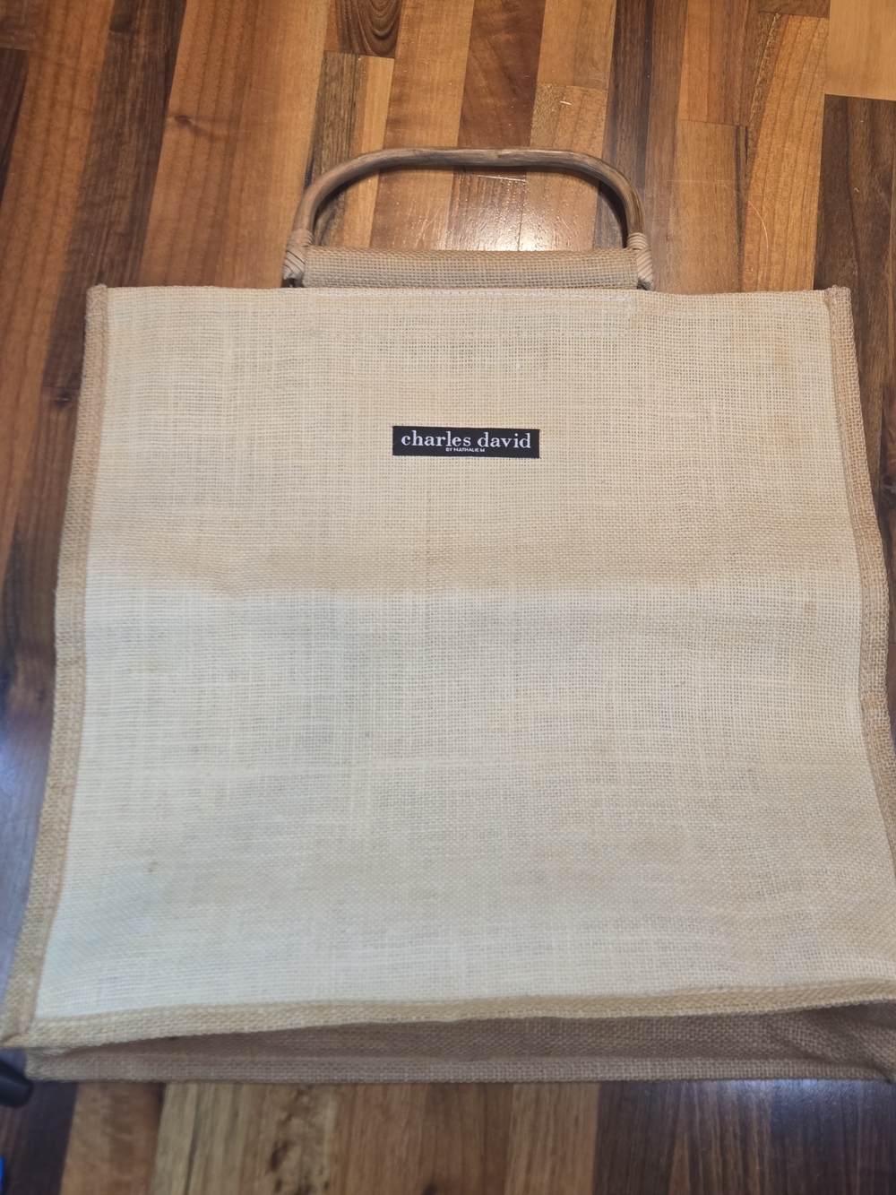 Charles David by Nathalie M Jute & Bamboo Large Tote